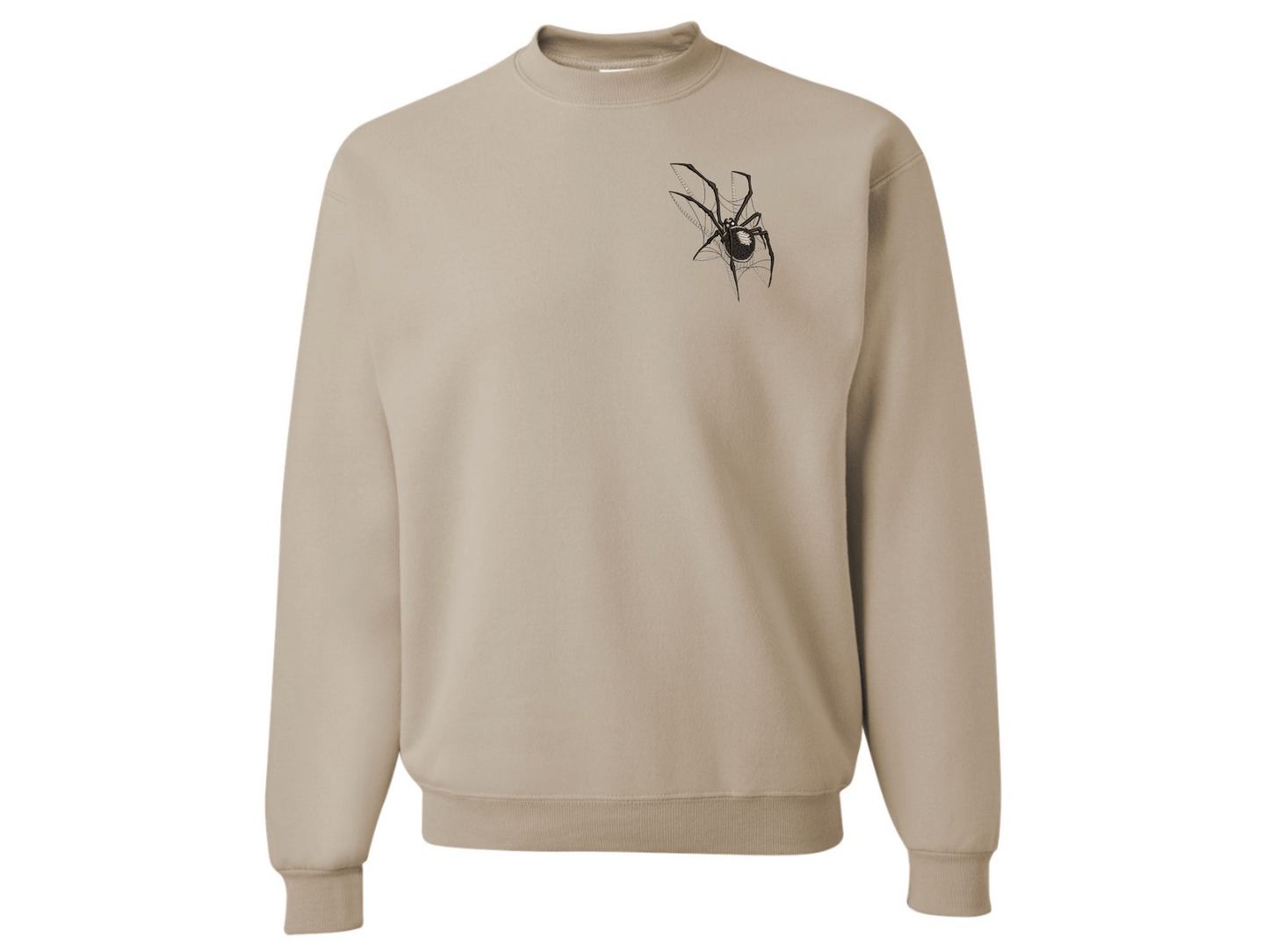 Embroidered Spooky Spider Sweatshirt